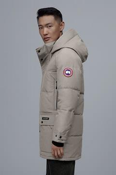 Chamarras Canada Goose Hombre Mexico - Emory Abrigos Beige TY3485126